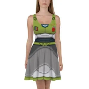 buzz lightyear skater dress Women's Buzz Lightyear Inspired Skater Dress